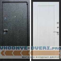 Входная дверь REX (Рекс) 3 Черный крокодил ФЛ-119 Лиственница бежевая