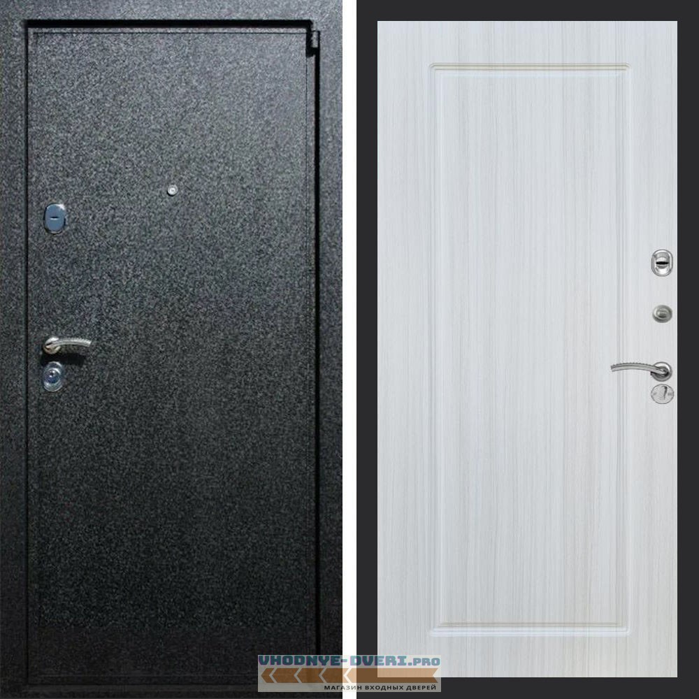 Входная дверь REX (Рекс) 3 Черный крокодил ФЛ-119 Сандал светлый