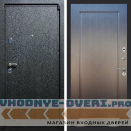 Входная дверь REX (Рекс) 3 Черный крокодил ФЛ-119 Венге