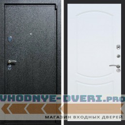 Входная дверь REX (Рекс) 3 Черный крокодил ФЛ-123 Белый ясень