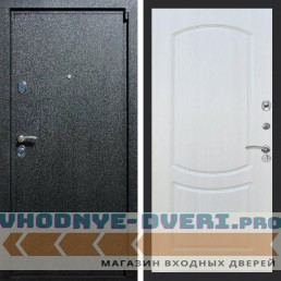 Входная дверь REX (Рекс) 3 Черный крокодил ФЛ-123 Лиственница бежевая