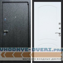 Входная дверь REX (Рекс) 3 Черный крокодил ФЛ-126 Белый ясень