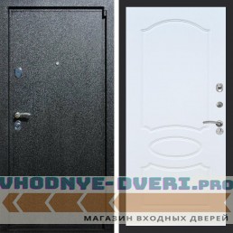 Входная дверь REX (Рекс) 3 Черный крокодил ФЛ-128 белый ясень