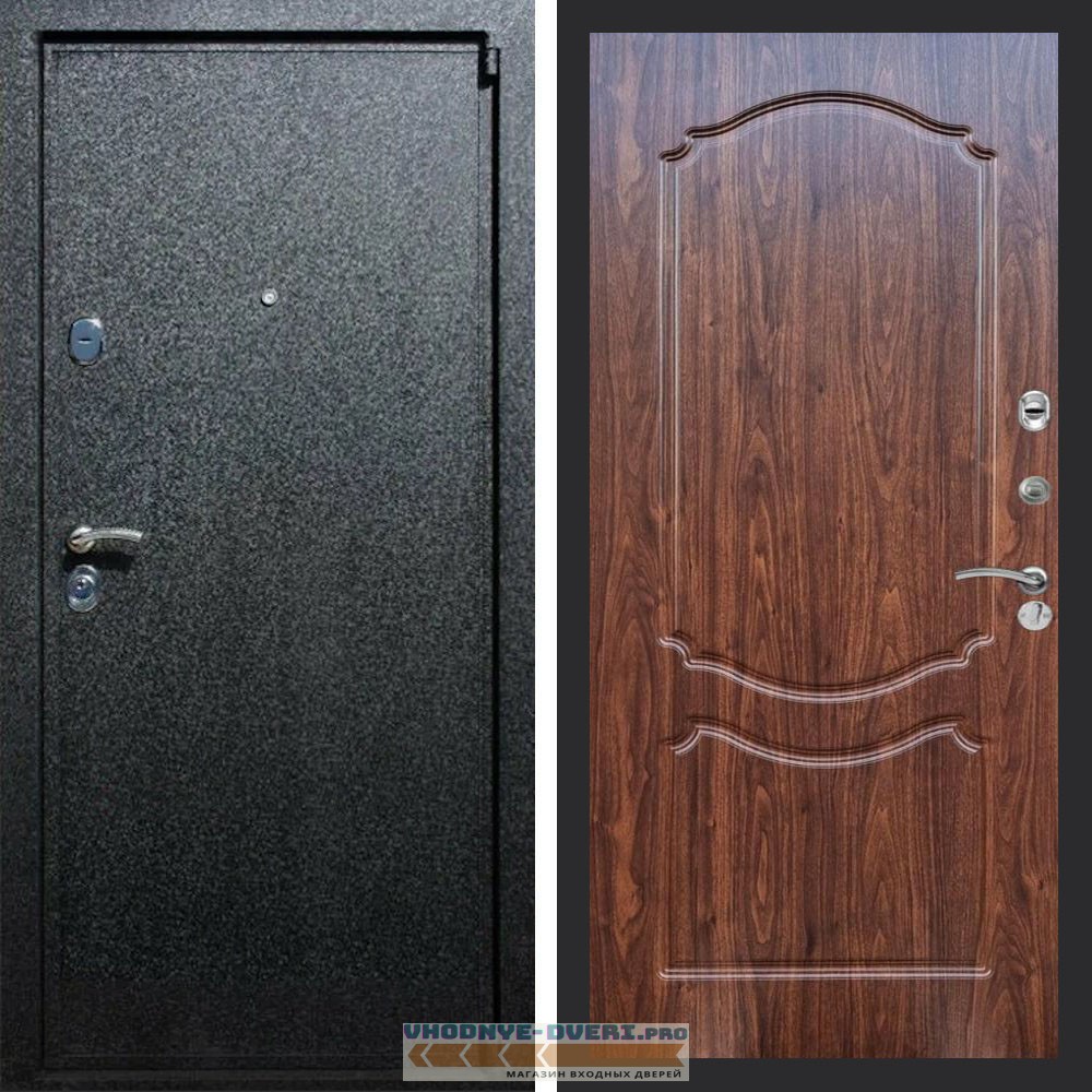 Входная дверь REX (Рекс) 3 Черный крокодил ФЛ-130 Мореная береза