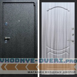 Входная дверь REX (Рекс) 3 Черный крокодил ФЛ-130 Сандал серый