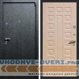 Входная дверь REX (Рекс) 3 Черный крокодил ФЛ-183 беленый дуб