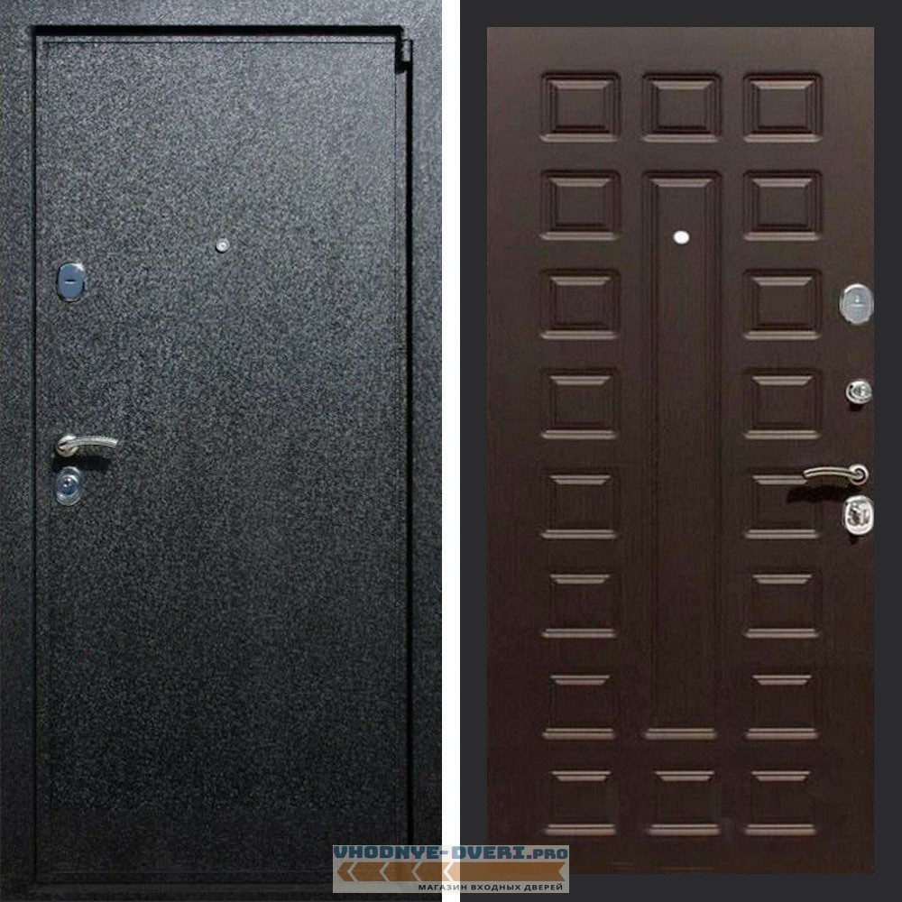 Входная дверь REX (Рекс) 3 Черный крокодил ФЛ-183 венге