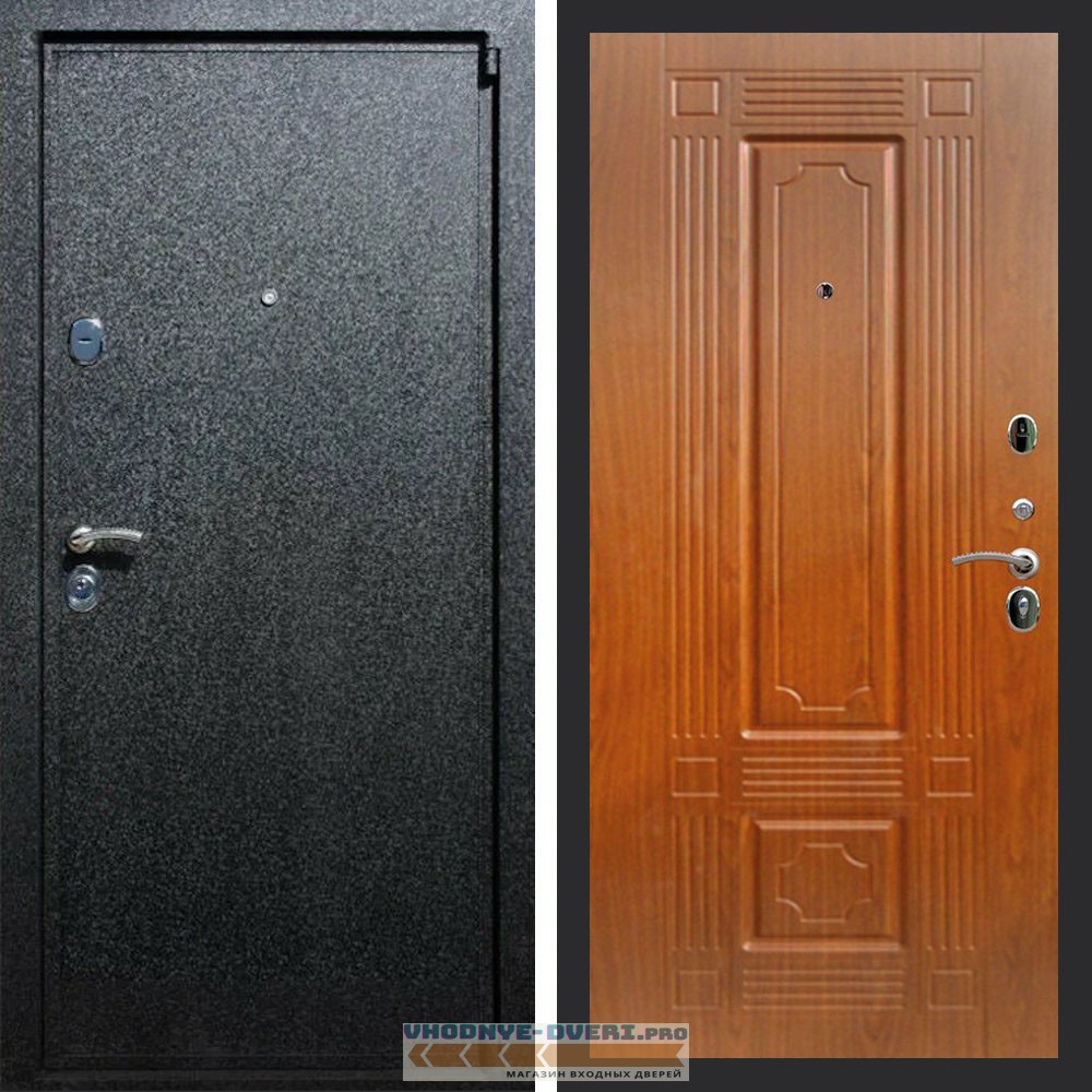 Входная дверь REX (Рекс) 3 Черный крокодил ФЛ-2 мореная береза 16мм