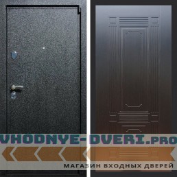 Входная дверь REX (Рекс) 3 Черный крокодил ФЛ-2 венге 6 мм