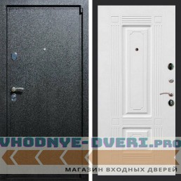 Входная дверь REX (Рекс) 3 Черный крокодил ФЛ-2 ясень белый 16 мм