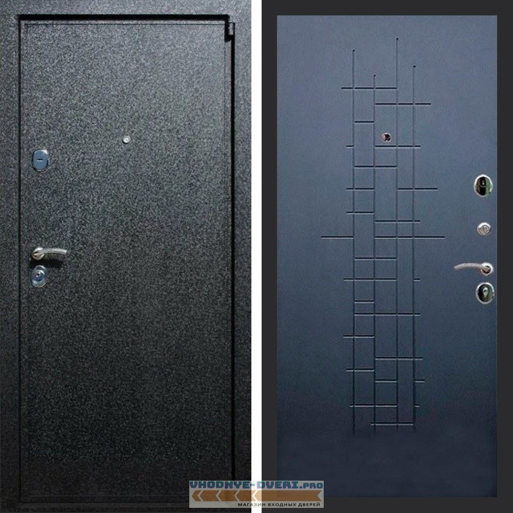 Входная дверь REX (Рекс) 3 Черный крокодил ФЛ-289 ясень черный