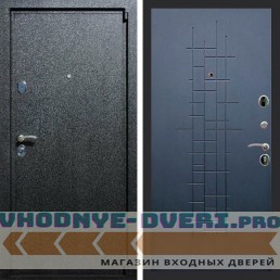 Входная дверь REX (Рекс) 3 Черный крокодил ФЛ-289 ясень черный