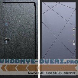 Входная дверь REX (Рекс) 3 Черный крокодил ФЛ-291 силк титан