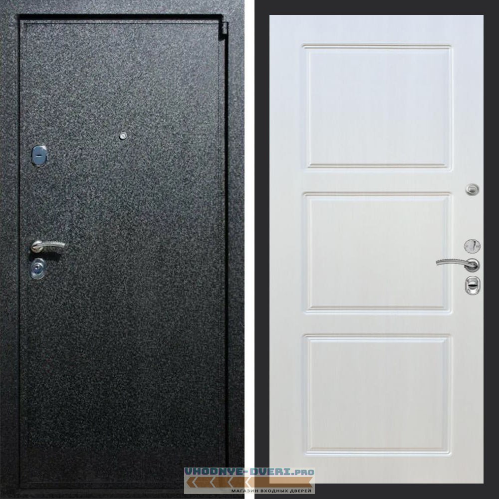 Входная дверь REX (Рекс) 3 Черный крокодил ФЛ-3 Лиственница