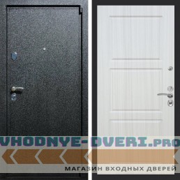 Входная дверь REX (Рекс) 3 Черный крокодил ФЛ-3 Сандал светлый