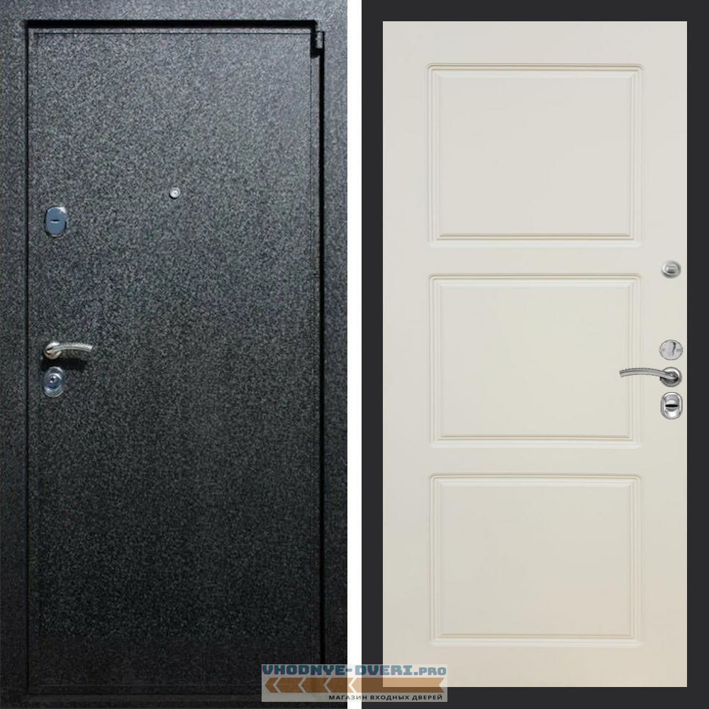 Входная дверь REX (Рекс) 3 Черный крокодил ФЛ-3 Шампань