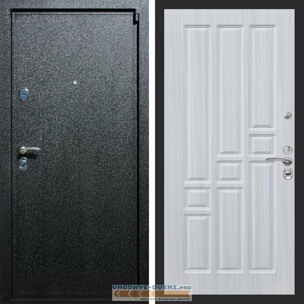 Входная дверь REX (Рекс) 3 Черный крокодил ФЛ-31 Сандал светлый