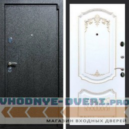 Входная дверь REX (Рекс) 3 Черный крокодил ФЛ-316 патина золото