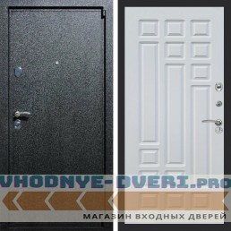 Входная дверь REX (Рекс) 3 Черный крокодил ФЛ-32 Белый ясень