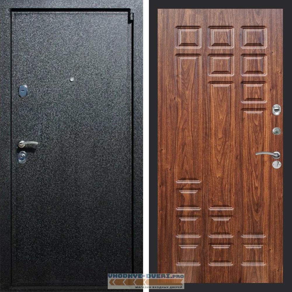 Входная дверь REX (Рекс) 3 Черный крокодил ФЛ-32 Мореная береза