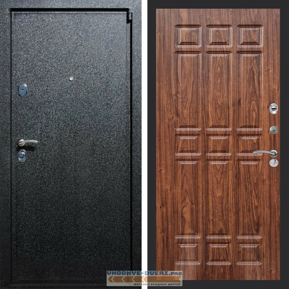 Входная дверь REX (Рекс) 3 Черный крокодил ФЛ-33 Мореная береза