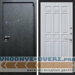 Входная дверь REX (Рекс) 3 Черный крокодил ФЛ-33 Сандал светлый