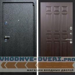 Входная дверь REX (Рекс) 3 Черный крокодил ФЛ-33 венге