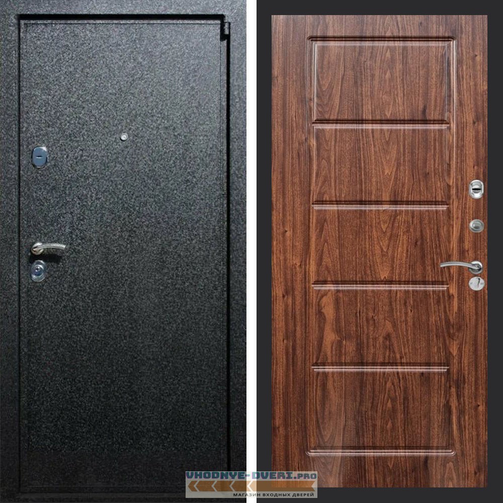 Входная дверь REX (Рекс) 3 Черный крокодил ФЛ-39 Мореная береза