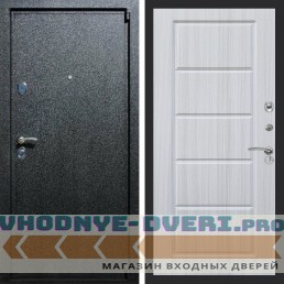 Входная дверь REX (Рекс) 3 Черный крокодил ФЛ-39 Сандал светлый