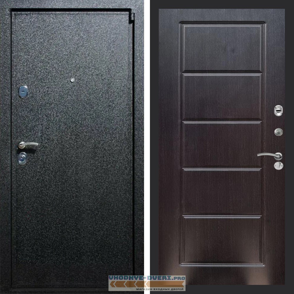 Входная дверь REX (Рекс) 3 Черный крокодил ФЛ-39 Венге