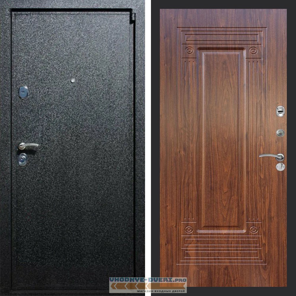 Входная дверь REX (Рекс) 3 Черный крокодил ФЛ-4 мореная берёза