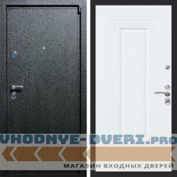 Входная дверь REX (Рекс) 3 Черный крокодил ФЛ-4 Белый матовый