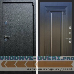 Входная дверь REX (Рекс) 3 Черный крокодил ФЛ-4 венге