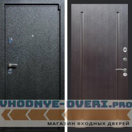 Входная дверь REX (Рекс) 3 Черный крокодил ФЛ-68 Венге