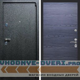 Входная дверь REX (Рекс) 3 Черный крокодил Гладкая дуб тангент