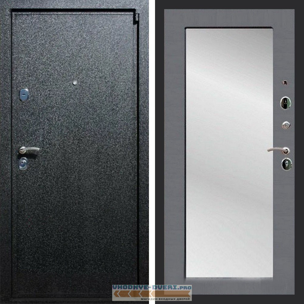 Входная дверь REX (Рекс) 3 Черный крокодил пастораль силк титан