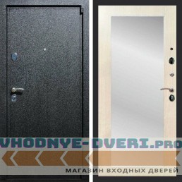 Входная дверь REX (Рекс) 3 Черный крокодил пастораль лиственница беж