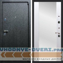 Входная дверь REX (Рекс) 3 Черный крокодил сб-16 белый ясень