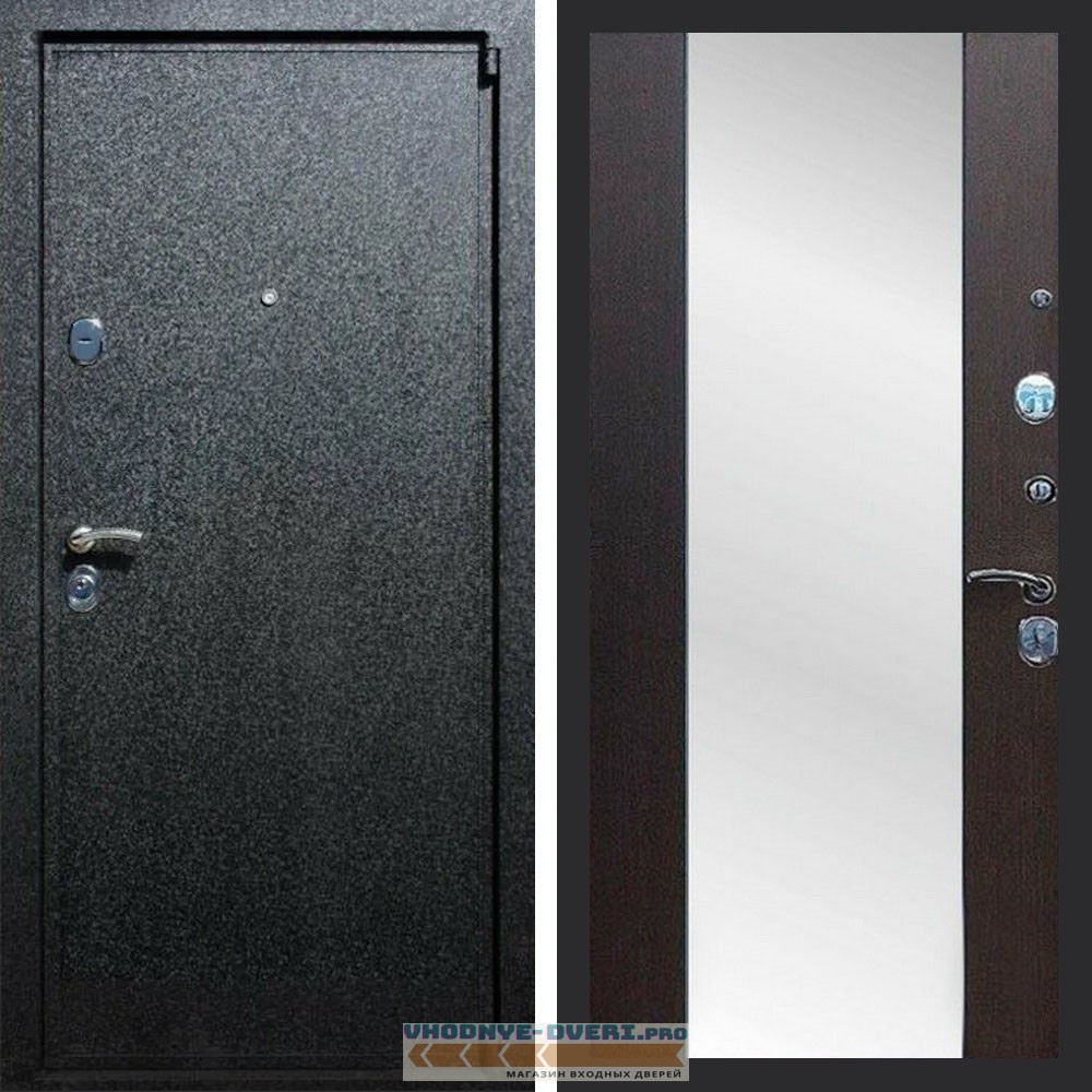 Входная дверь REX (Рекс) 3 Черный крокодил сб-16 венге