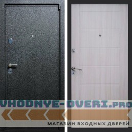 Входная дверь REX (Рекс) 3 Черный крокодил сити 6 мм сандал светлый