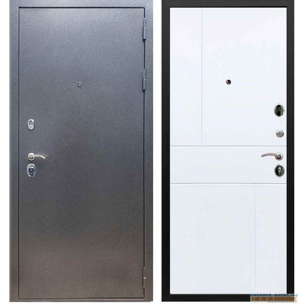 Входная дверь REX 11 Антик серебро ФЛ-290 Силк сноу