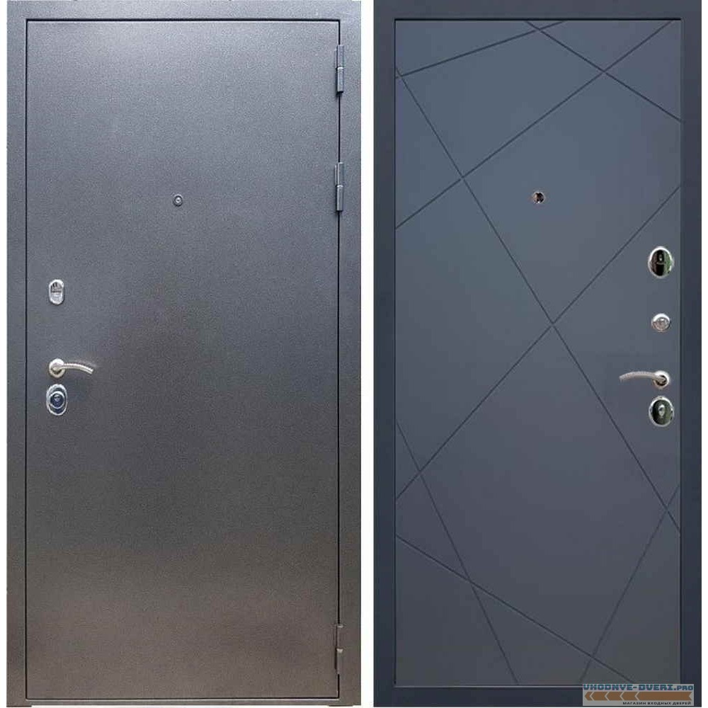Входная дверь REX 11 Антик серебро ФЛ-291 (Лучи) Силк титан