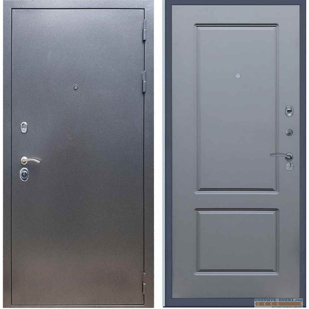 Входная дверь REX 11 Антик серебро ФЛ-117 Силк титан