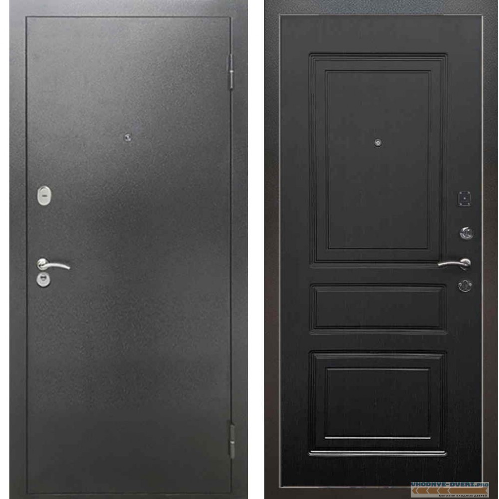 Входная металлическая дверь Рекс 2А Серебро антик ФЛ 243 Венге