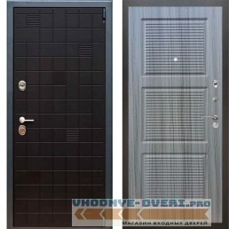 Входная металлическая дверь Рекс 12 Тетрис ФЛ 1 Сандал серый