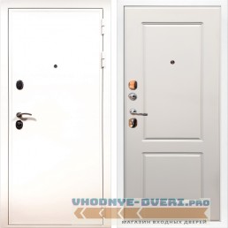 Дверь ReX (Рекс)  5 Белая шагрень ФЛ-117 Силк муссон (наружная)