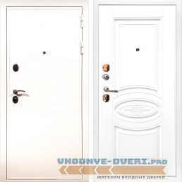 Дверь ReX (Рекс)  5 Белая шагрень ФЛ-181 Белый ясень (наружная)