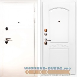 Дверь ReX (Рекс)  5 Белая шагрень ФЛ-233 Силк сноу (наружная)