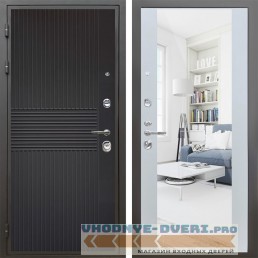 (металлическая) Shelter: Дверь стальная КОМФОРТ Черная шагрень/Белый матовый (13) (белая)