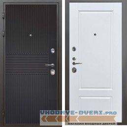 (металлическая) Shelter: Дверь стальная КОМФОРТ Черная шагрень/Белый матовый (4)